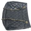 Chanel Black Lambskin Matelasse Tote With Gold Hardware 22