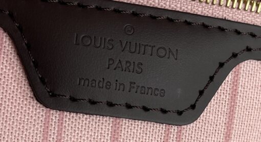 Louis Vuitton Neverfull MM Ebene With Rose Ballerine 16