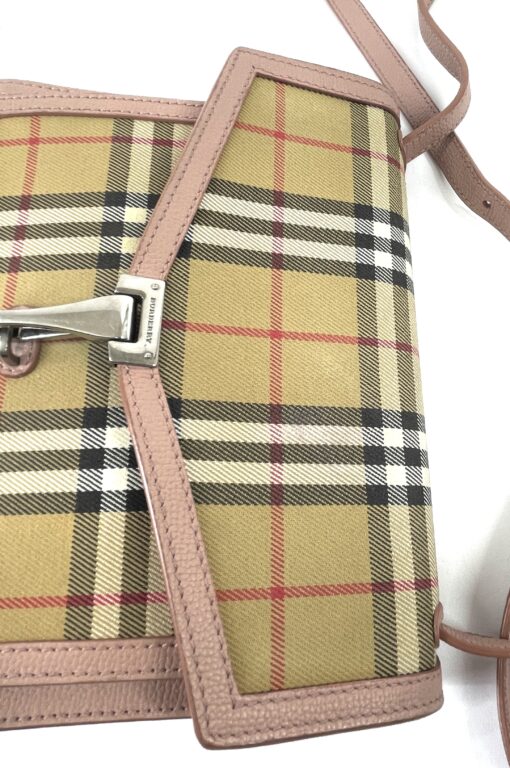 Burberry Small Vintage Check Macken Crossbody Ash Rose 24