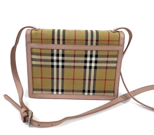 Burberry Small Vintage Check Macken Crossbody Ash Rose 5