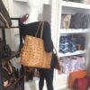 MCM Liz Medium Shopper in Cognac Visetos with Pouch 3