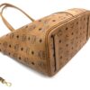 MCM Liz Medium Shopper in Cognac Visetos with Pouch 23