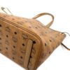 MCM Liz Medium Shopper in Cognac Visetos with Pouch 22