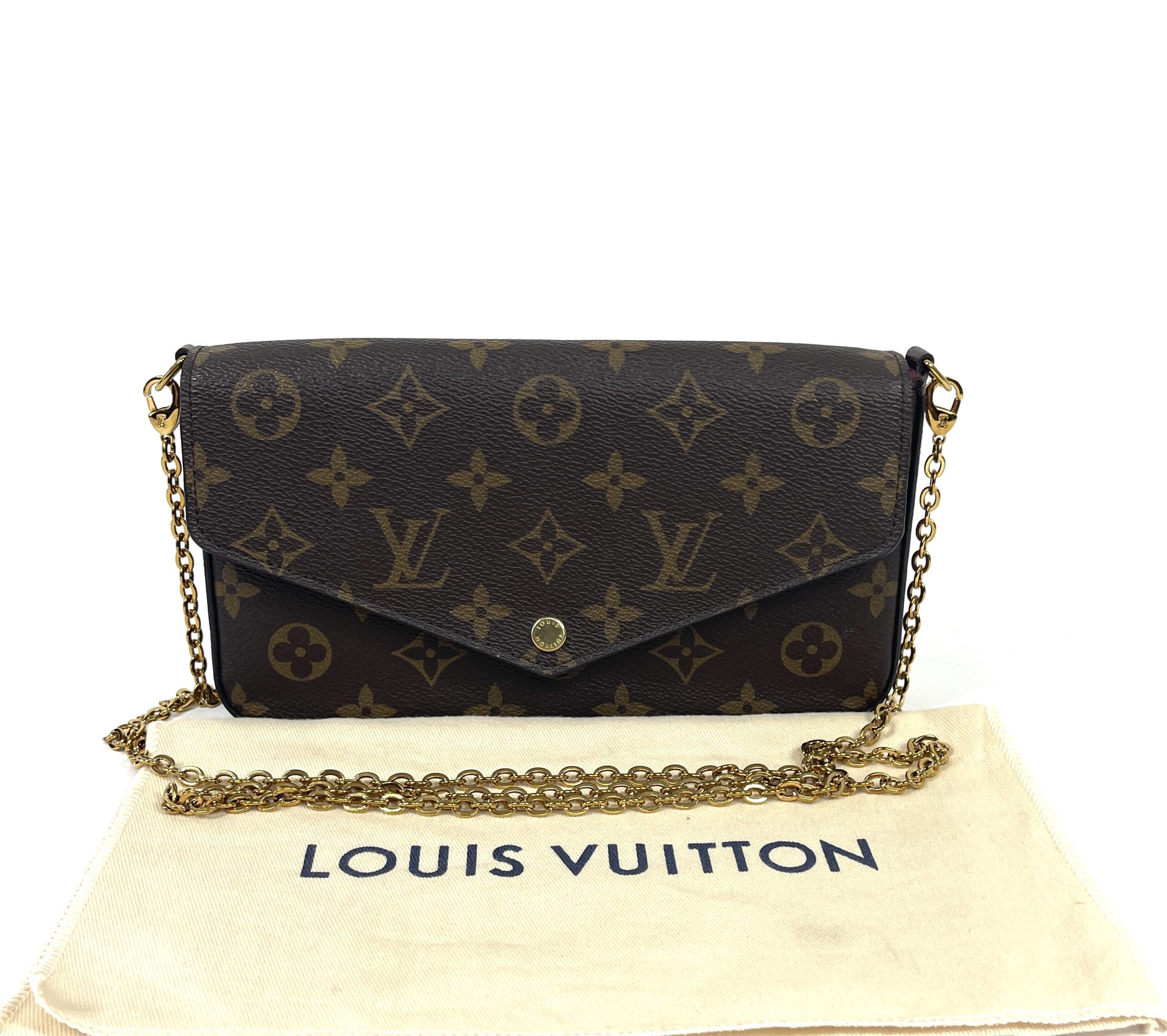 Louis Vuitton Monogram Felicie Chain Wallet GM M61276