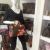 Louis Vuitton Stephen Sprouse Roses Speedy 30 Satchel and Cartier C Heart Necklace bundle 2