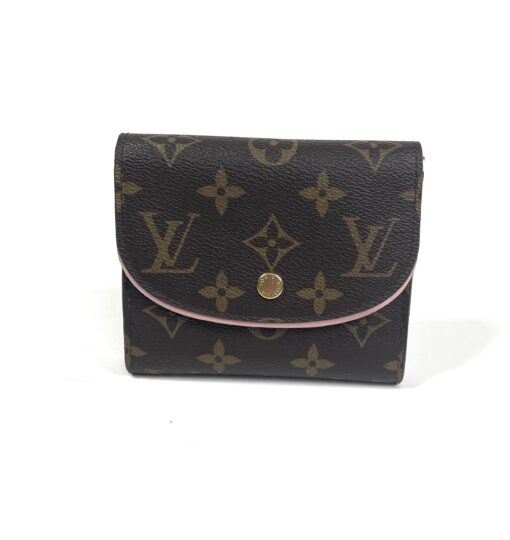 Louis Vuitton Ariane Monogram Compact Wallet with Rose Ballerine