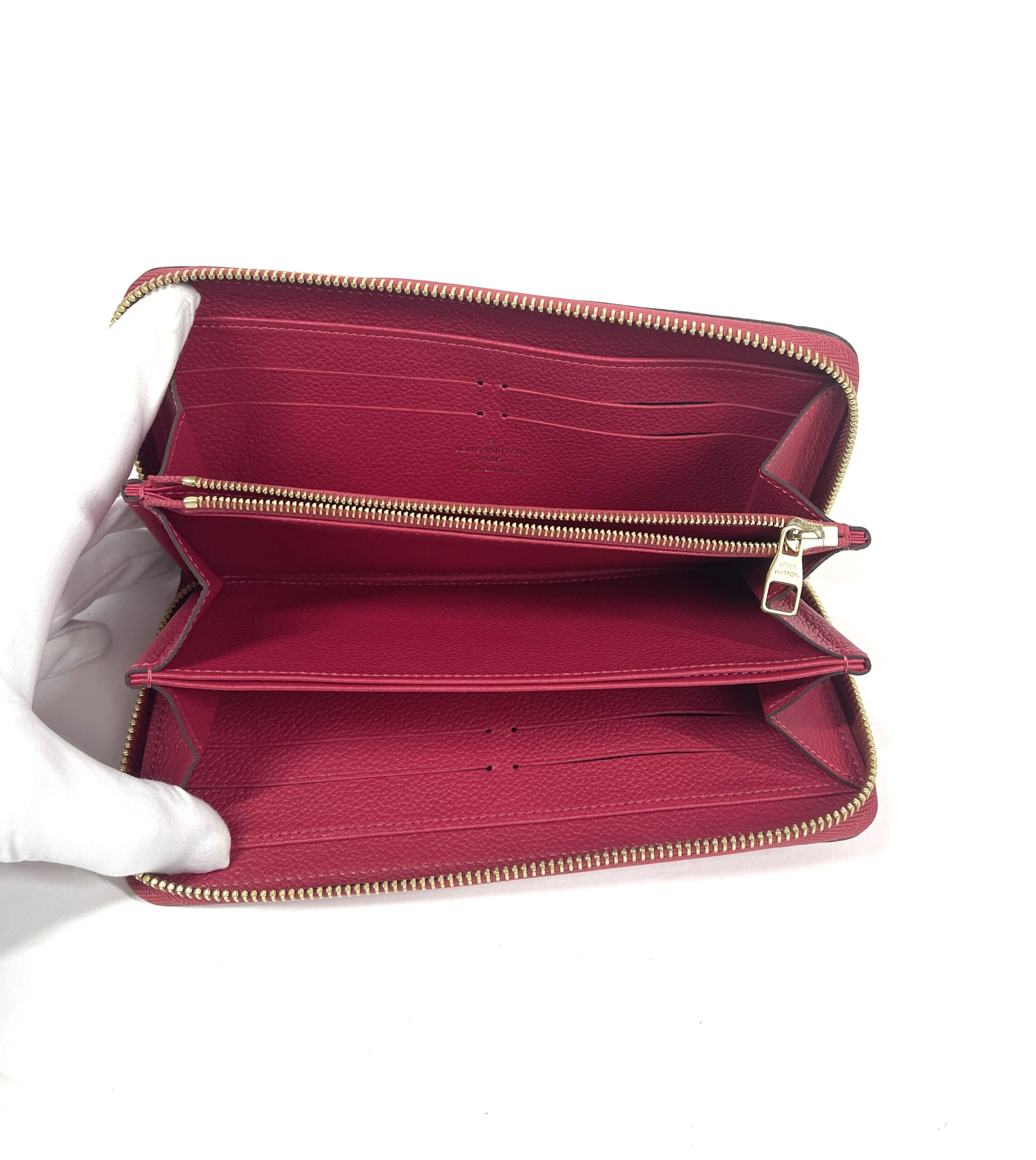 Louis Vuitton Zippy Full Size Wallet Empreinte Rose Ballerine