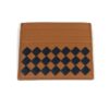 Bottega Veneta Intrecciato Leather Credit Card Case Caramel Black 2