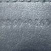 Serial number blind embossed on the interior tab