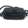 Overhead view of the top zip with the strap laid out