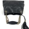 Gucci Soho Pebbled Leather Chain Medium Black Shoulder Bag 8