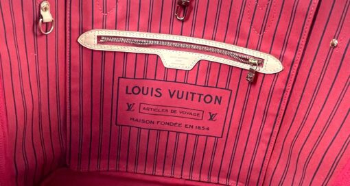 Louis Vuitton Monogram Canvas Neverfull MM Cherry Red 17