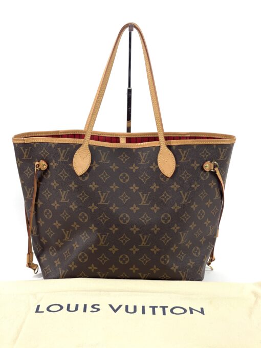 Louis Vuitton Monogram Canvas Neverfull MM Cherry Red 3