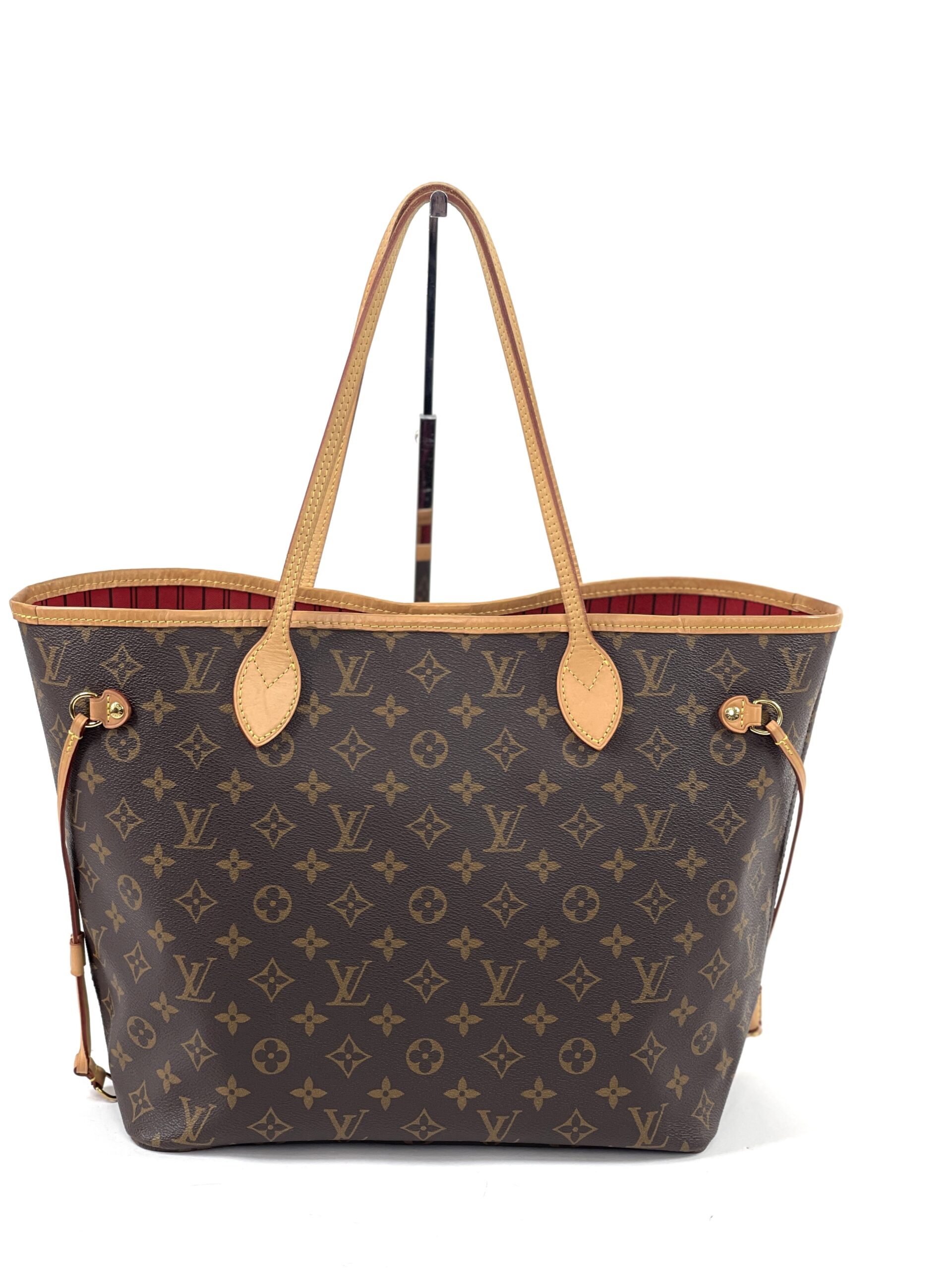 Louis Vuitton Monogram Neverfull MM with Cherry Red - A World Of