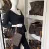 Louis Vuitton Monogram Canvas Cherry Neverfull Pochette Clutch 4