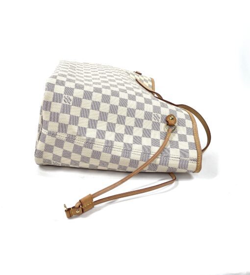 Louis Vuitton Damier Azur Canvas Neverfull MM Rose Ballerine 7