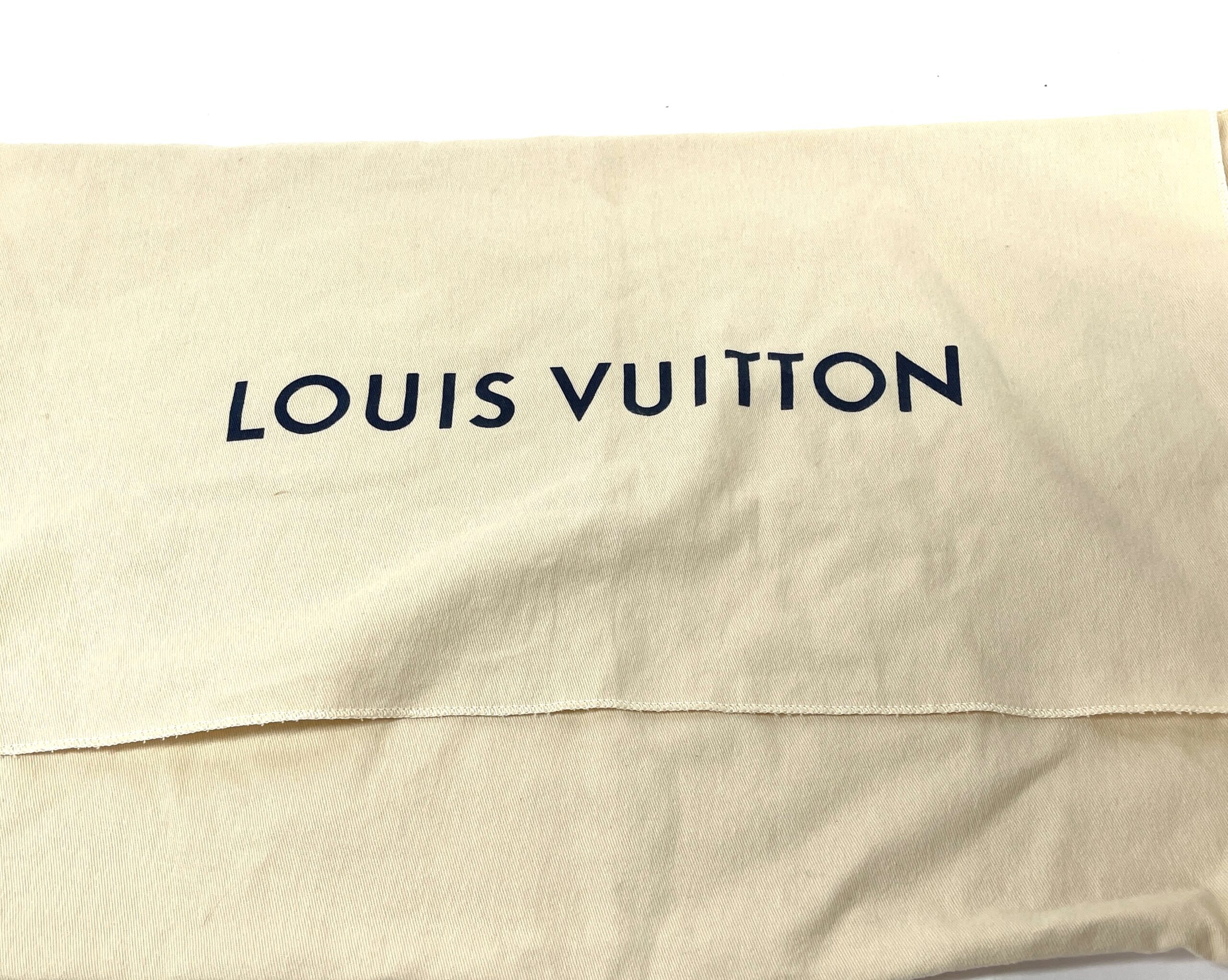 Louis Vuitton Damier Azur Canvas Neverfull MM Rose Ballerine - A