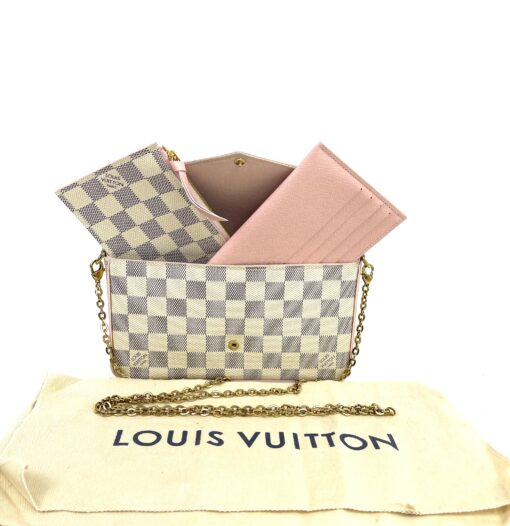 Louis Vuitton Azur and Pink Felicie Full Set with Rose Ballerine Interior 4