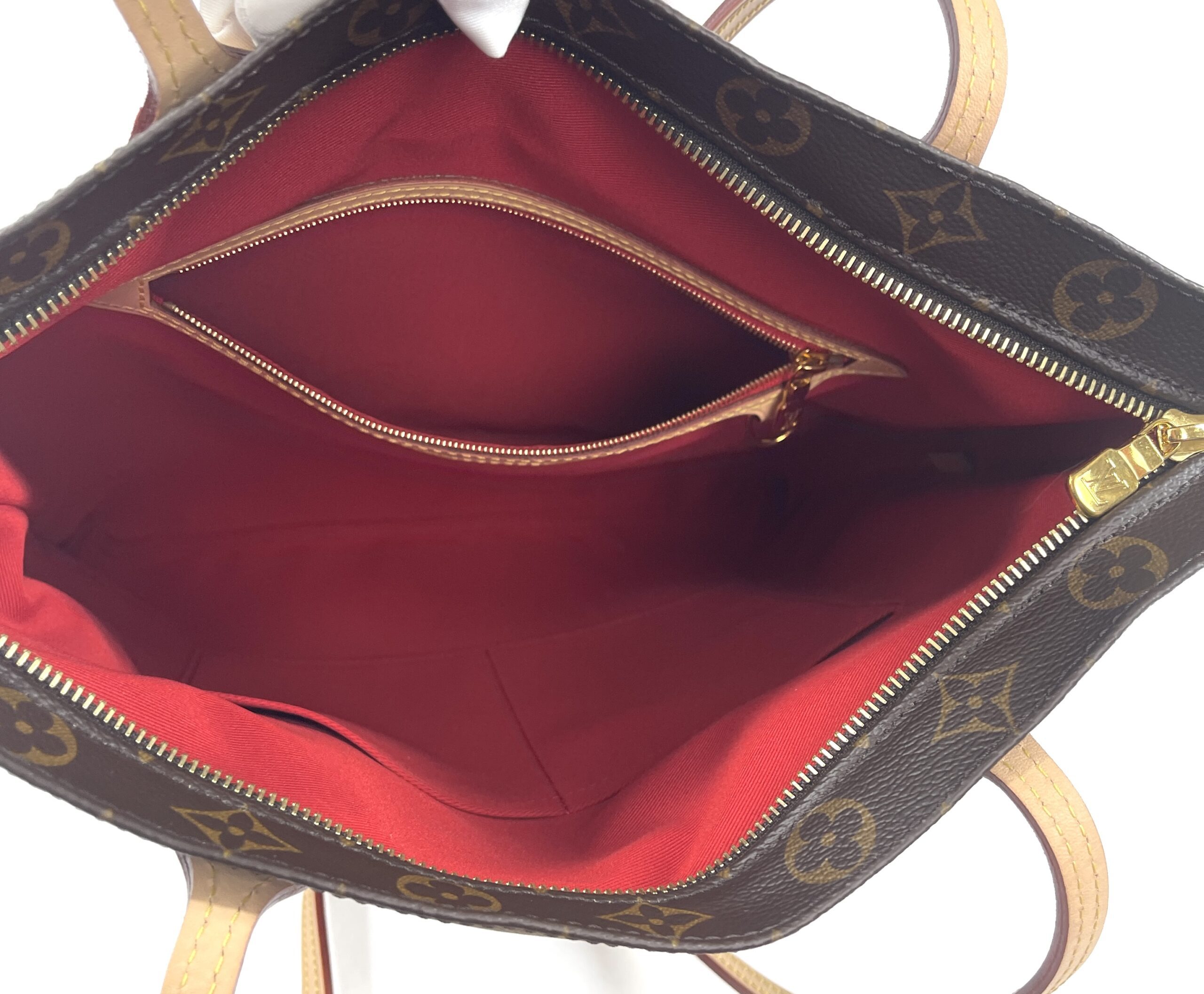 Louis Vuitton Carry It Monogram Canvas Shoulder Bag Brown