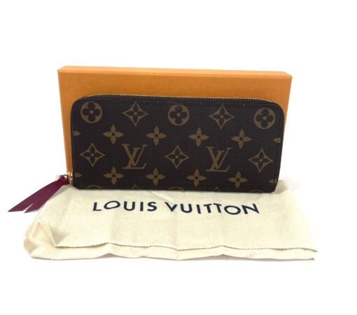 Louis Vuitton Monogram Canvas Clemence Wallet Fuchsia 12