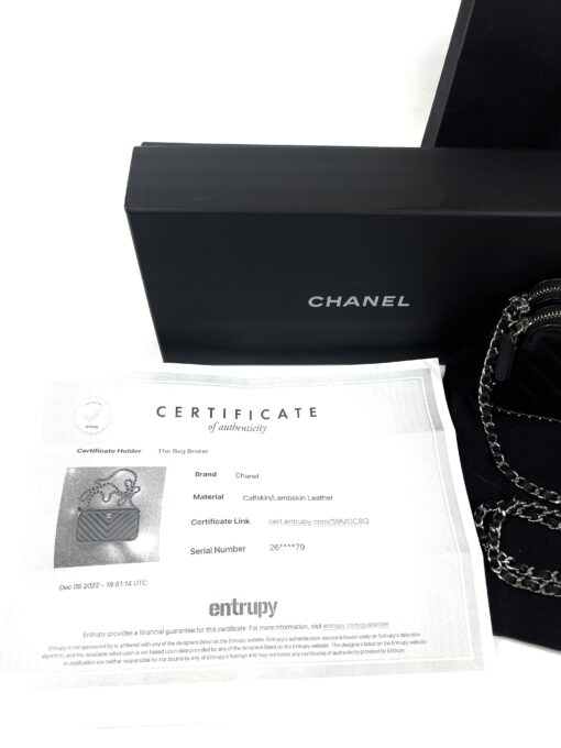 Chanel Chevron Double Zip Clutch Crossbody with Chain 14