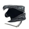 YSL Saint Laurent Calfskin Y Quilted Monogram Small Loulou Bowling Bag Black 12