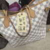 Louis Vuitton Damier Azur Canvas Neverfull MM Beige 15