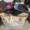Louis Vuitton Damier Azur Canvas Neverfull MM Beige 14