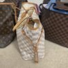 Louis Vuitton Damier Azur Canvas Neverfull MM Beige 11
