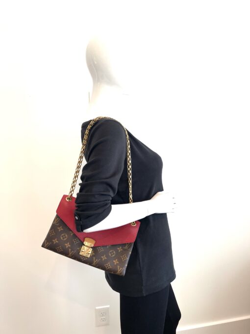 Louis Vuitton Pallas Monogram and Red with Pallas Monogram and Red Wallet 3