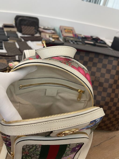 Gucci Ophidia Small Flora Backpack White 13