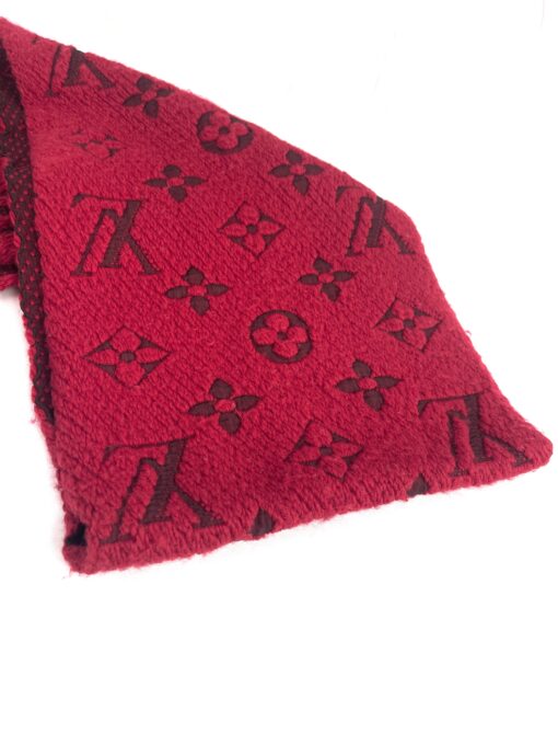 Louis Vuitton Red Logomania Scarf 12
