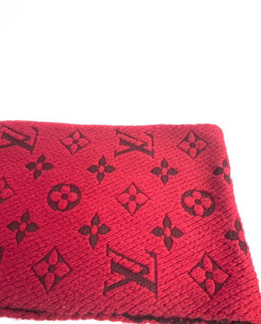 Louis Vuitton Red Logomania Scarf 10