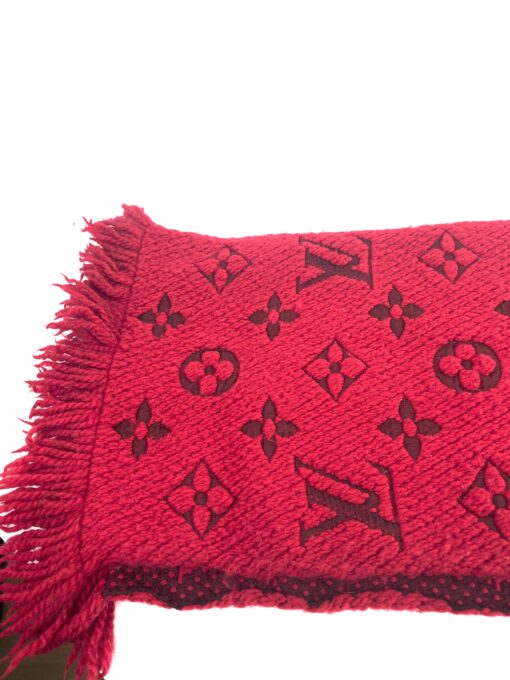 Louis Vuitton Red Logomania Scarf 8