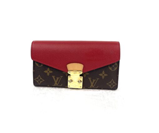 Louis Vuitton Monogram Pallas Wallet Red