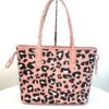 MCM Aren Medium Shopper in Pink Leopard Visetos Pouch 6