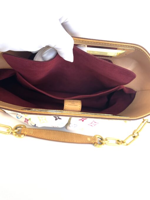 Louis Vuitton White Multi Judy Clutch Shoulder Bag 18