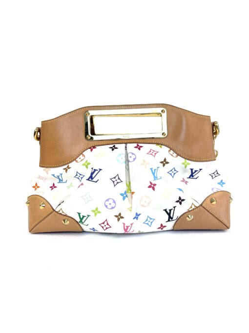 Louis Vuitton White Multi Judy Clutch Shoulder Bag 11