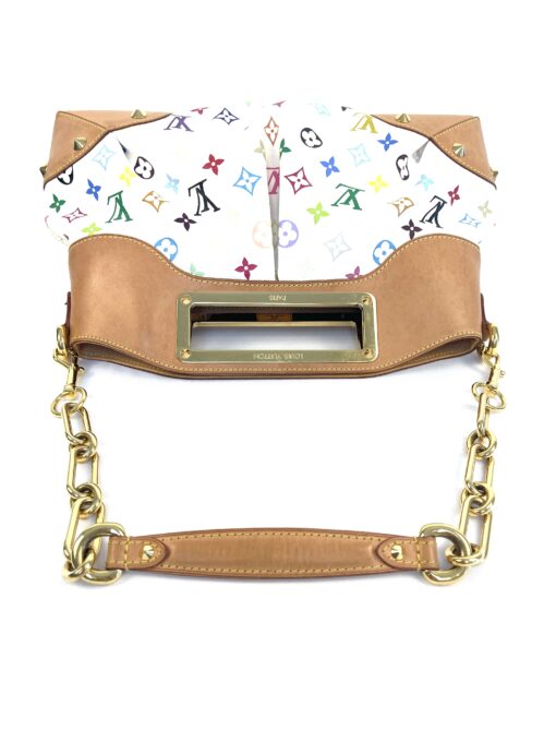 Louis Vuitton White Multi Judy Clutch Shoulder Bag 11