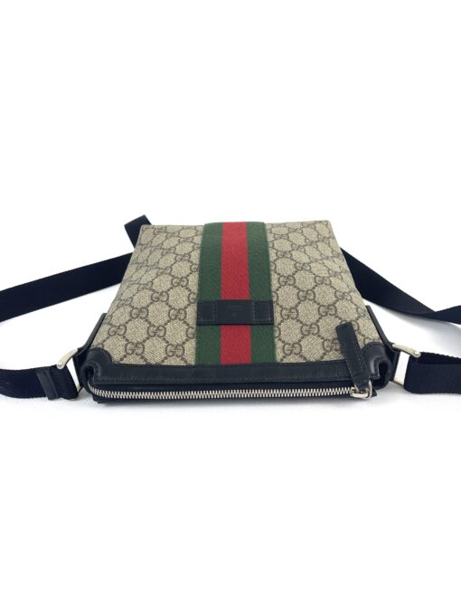 Gucci Web Logo Messenger Bag Coated Canvas 13