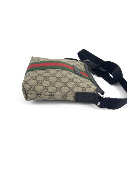 Gucci Web Logo Messenger Bag Coated Canvas 7