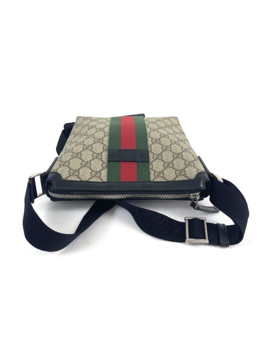 Gucci Web Logo Messenger Bag Coated Canvas 5