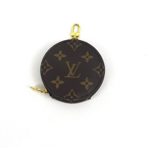 Louis Vuitton Monogram Round Coin Holder or Charm and NF Monogram Pouch Pivoine Bundle 11