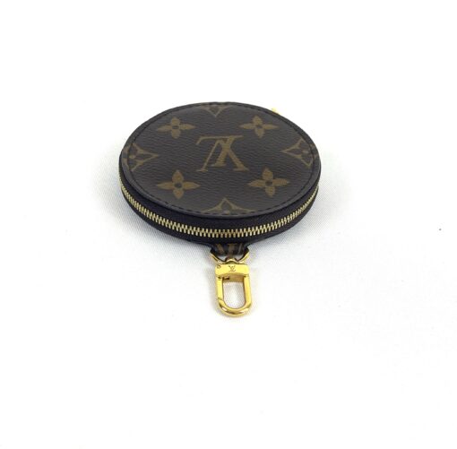 Louis Vuitton Monogram Round Coin Holder or Charm and NF Monogram Pouch Pivoine Bundle 9