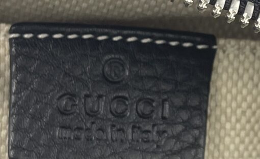 Gucci Pebbled Calfskin Studded Small Soho Disco Bag Black 8