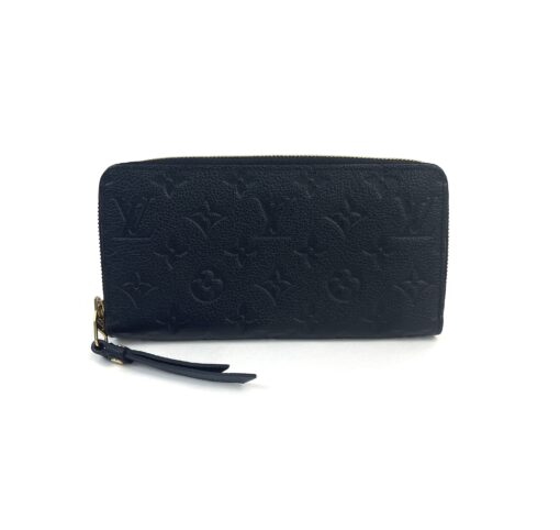 Louis Vuitton Black Empreinte Zippy Wallet