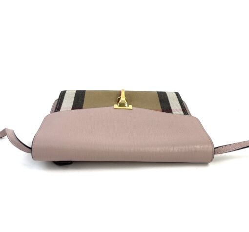 Burberry Macken House Check Derby Crossbody Pale Orchid 7