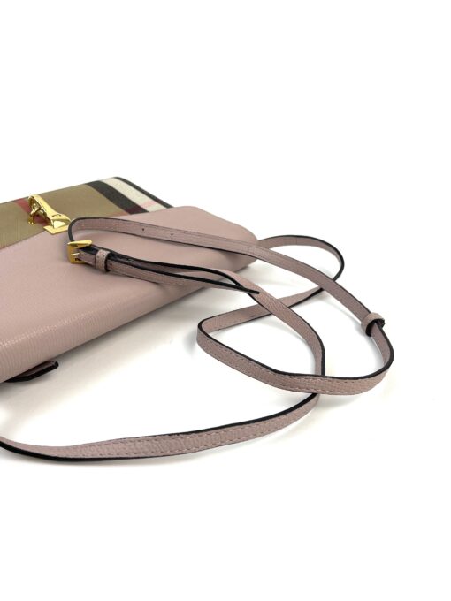 Burberry Macken House Check Derby Crossbody Pale Orchid 15