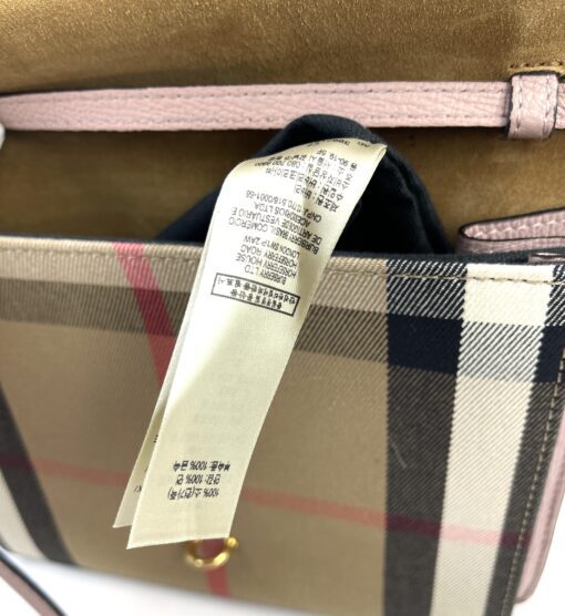 Burberry Macken House Check Derby Crossbody Pale Orchid 19