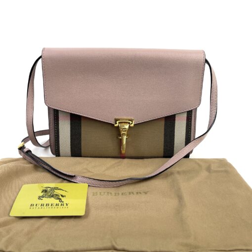 Burberry Macken House Check Derby Crossbody Pale Orchid 3